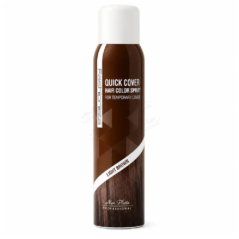 תרסיס צבע שיער חום בהיר 150 מ''ל FashionistaQuickCoverLightBrown